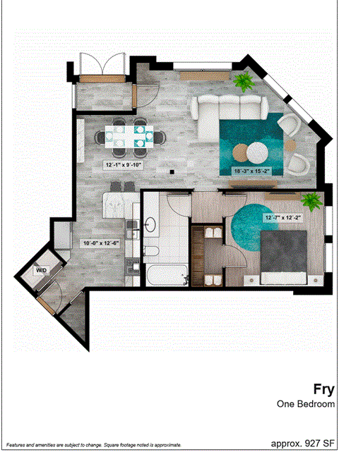 bedroom floor plan an in 2d